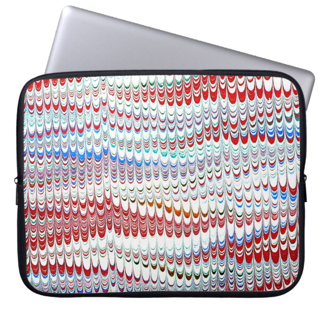 マルリカラフルービクトリアンド紙カバー ラップトップスリーブ (正面)