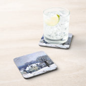 マルリー,雪のアルフレッドSisley Place du Chenil コースター (右側)