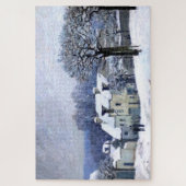 マルリー,雪のアルフレッドSisley Place du Chenil ジグソーパズル (縦)