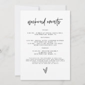 マルロはっきりしたコンテンポラリーバチェロレッテ日程 招待状 (裏面)