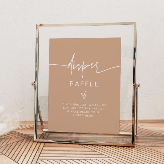 マルロボホアースおむつラッフルゲームサイン ポスター