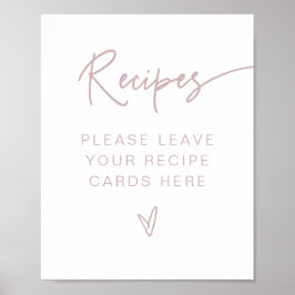 マルロボホダスティバラピンクブライダルシャワーレシピ ポスター