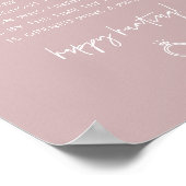 マルロ ダスティ ローズ ボーホー リング ハント ブライズ シャワー ゲーム ポスター (角)