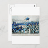 マルヴァーン・ヒルの戦い。1862年7月1日 ポストカード (正面/裏面)