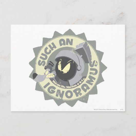 マルヴィンは火星™このような無知 ポストカード (正面)