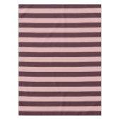 マルーンとピンクのストライプ テーブルクロス (正面)