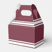 マルーンとホワイトジャージーのストライプ名前をカスタムする番号 フェイバーボックス (裏面サイド)