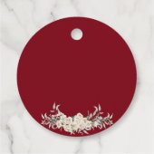 マルーンと金ゴールドフローライスラム結婚教徒 フェイバータグ (裏面)