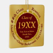 マルーンと金ゴールド、クラス懇親会のお土産 セラミックオーナメント (右)