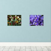 マルーンと黄色のチューリップカラフルフローラ (ウッドフロア)