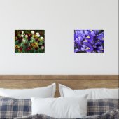 マルーンと黄色のチューリップカラフルフローラ (寝室)