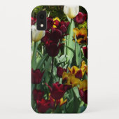 マルーンと黄色のチューリップカラフルフローラ Case-Mate iPhoneケース (裏面)