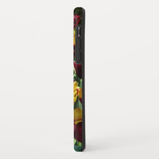 マルーンと黄色のチューリップカラフルフローラ Case-Mate iPhoneケース (裏面/左)