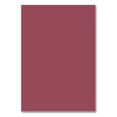 マルーンのカスタムウェディング テーブルナンバー (裏面)