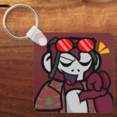 マルーンのキーチェーン キーホルダー (正面)