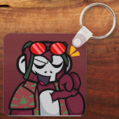 マルーンのキーチェーン キーホルダー (裏面)