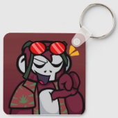 マルーンのキーチェーン キーホルダー (裏面)