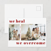 マルーンのクリスマス休暇の写真を乗り越えて癒す ポストカード (正面/裏面)