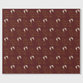 マルーンのクリスマス聖書の詩 ラッピングペーパー (フラット)