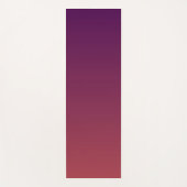 マルーンのグラデーション色 ヨガマット (正面)