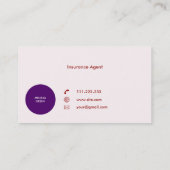 マルーンの円 名刺 (裏面)