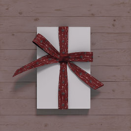 マルーンの卒業キャップとリボン サテンリボン