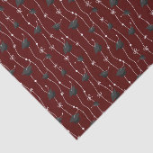 マルーンの卒業キャップとリボン 薄葉紙 (詳細)