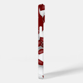 マルーンの白いサッカーチームの色のスポーツパターン Case-Mate iPhoneケース (裏面 / 右)