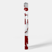 マルーンの白いサッカーチームの色のスポーツパターン Case-Mate iPhoneケース (裏面 / 左)