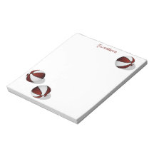 マルーンの白いバスケット名前をカスタムする