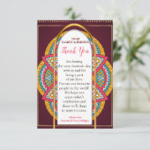 マルーンの背景にマンダラ 出欠カード (スタンド正面)