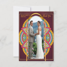 マルーンの背景にマンダラ 出欠カード