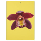 マルーンの蘭I美しい赤フローラ クリップボード (裏面)