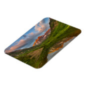 マルーンの鐘が穏やかなマルーン湖に反映2 マグネット (左側)