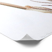 マルーンアイリスフラワーアートプリントポスター ポスター (角)