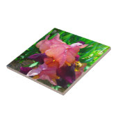 マルーンアイリスフラワーパッチ タイル (側面)