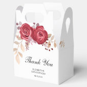 マルーンエレガントバラフローラグリーナリー誕生日 フェイバーボックス (オープン)