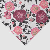 マルーンエレガントピンクブルゴーニュバラ花 薄葉紙 (詳細)