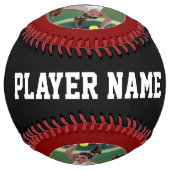 マルーンカスタムのソフトボール選手の写真名番号 ソフトボール (裏面)