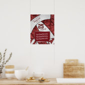 マルーンガーリー白バレーボールチームの写真 ポスター (キッチン)