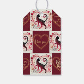 マルーンキャット – ラッピング紙 ギフトタグ (裏面)