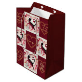 マルーンキャット – ラッピング紙 ミディアムペーパーバッグ (裏面アングル)
