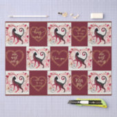 マルーンキャット – ラッピング紙 薄葉紙 (クラフト)