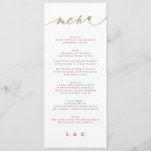 マルーンクラシックダークレッドプラムブルゴーニュ結婚ーズ メニュー (正面)