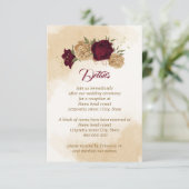 マルーングリーンベージュ金ゴールド植物学 エンクロージャーカード (スタンド正面)