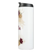 マルーングリーンベージュ金ゴールド植物学 タンブラー (回転右)