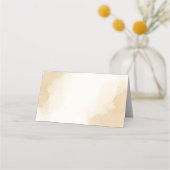 マルーングリーンベージュ金ゴールド植物学 プレイスカード (裏面)