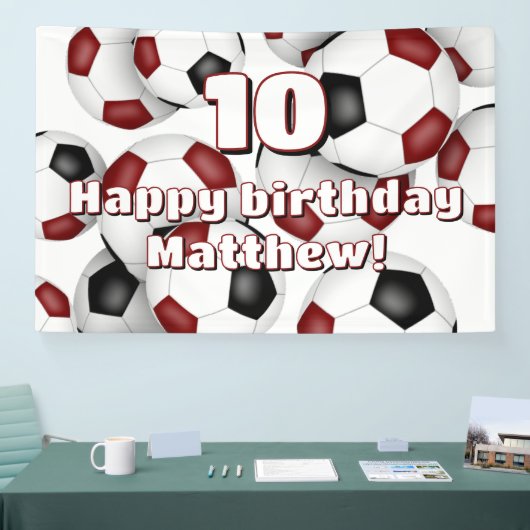 マルーンサッカーボーイズ女子誕生祝い 横断幕 (トレードショー)