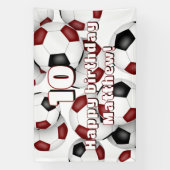 マルーンサッカーボーイズ女子誕生祝い 横断幕 (縦)