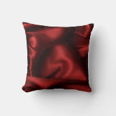 マルーンサテンシルクデザイン装飾用クッション クッション (正面)